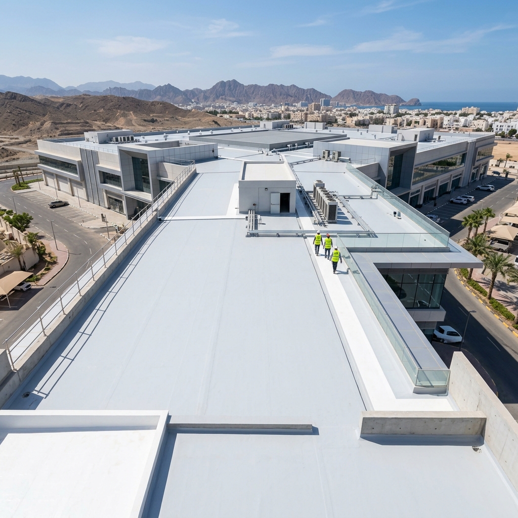 Commercial roof waterproofing Muscat