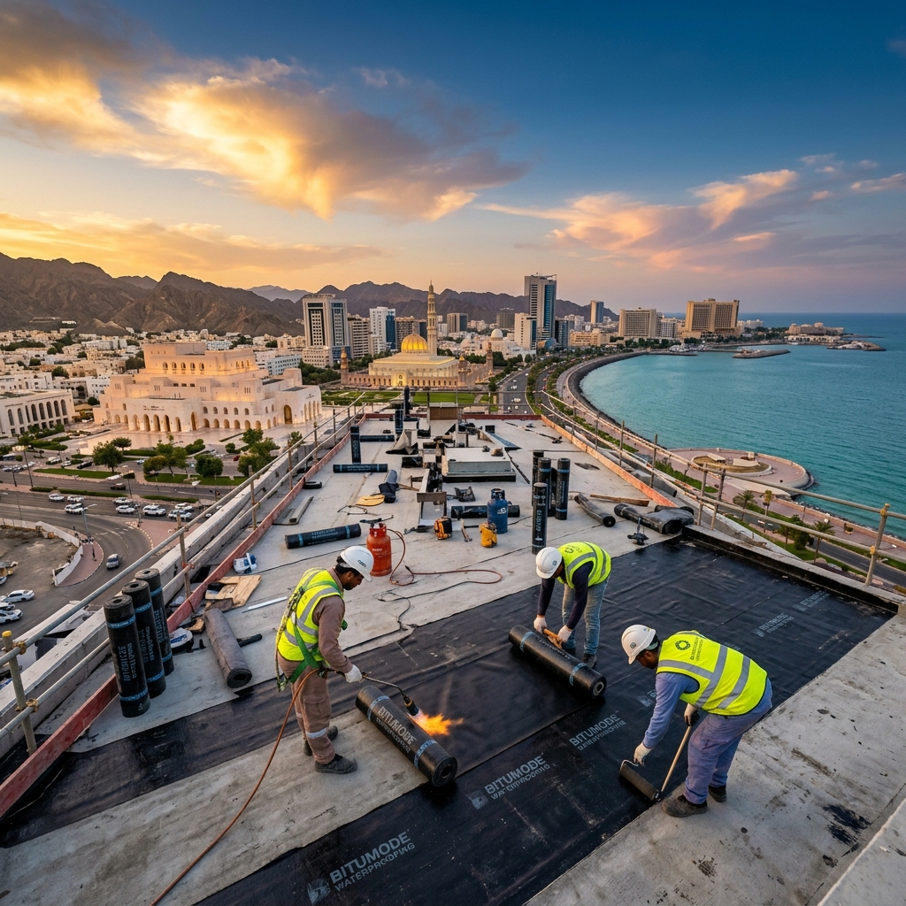 Villa swimming pool waterproofing